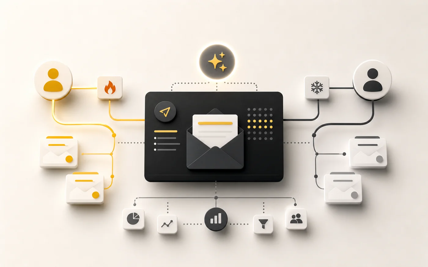 E-mail marketing és szegmentálás utánkövetési ritmussal és érdeklődői állapotokkal